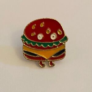 Colorful Burger Enamel Pin